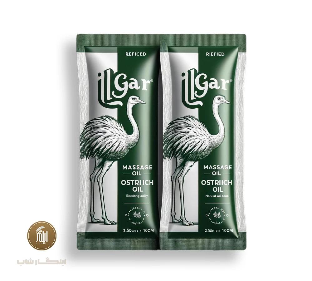 روغن شترمرغ ایلگار ساشه ۱۰ گرمی مناسب ماساژ با رایحه عطری